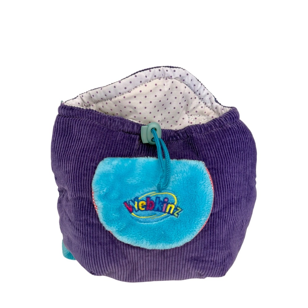 Webkinz Ganz Purple Corduroy Knapsack Carrier